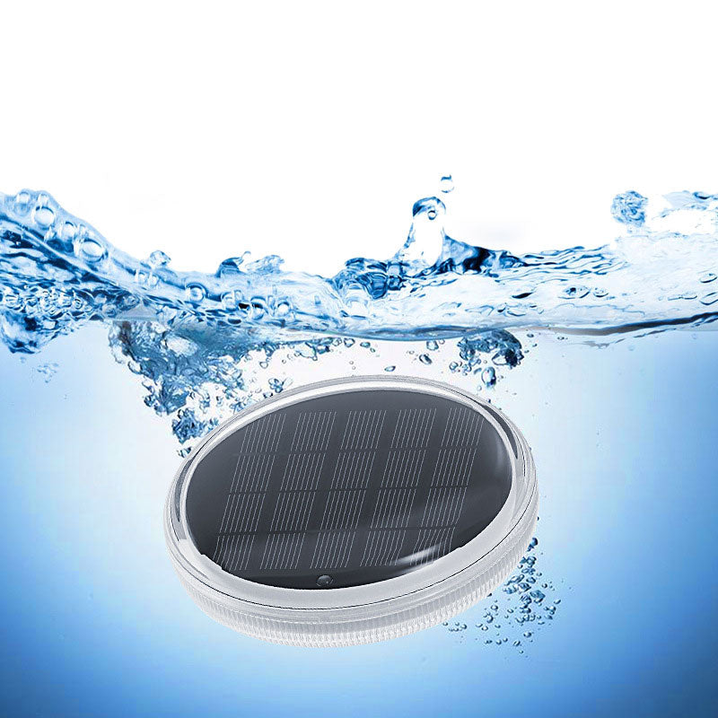 2 PCS - Timer Function Solar-Powered Pool Light with 3 Brightness Levels & 9 Colors