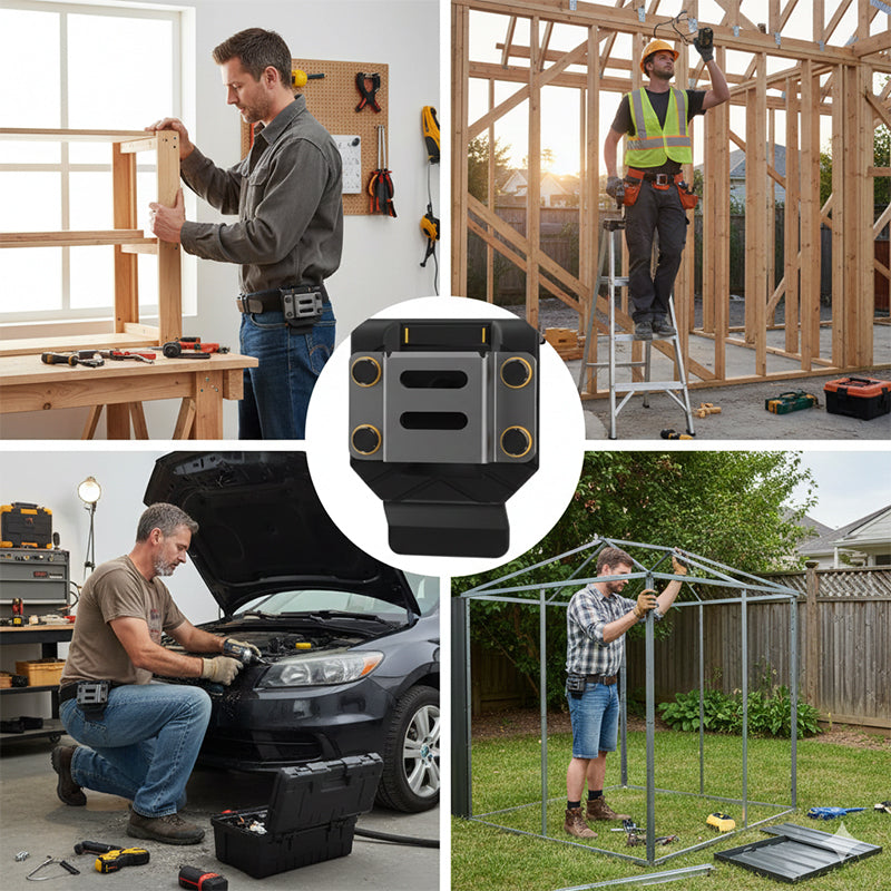 Heavy Duty Drill & Tape Measure Belt Holder for Cordless Tools