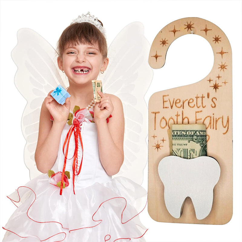 Wooden Tooth Fairy Door Hanger