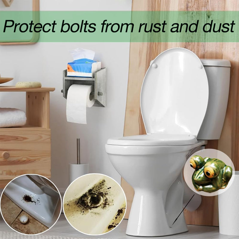 Cute Funny Frog Toilet Bolt Covers