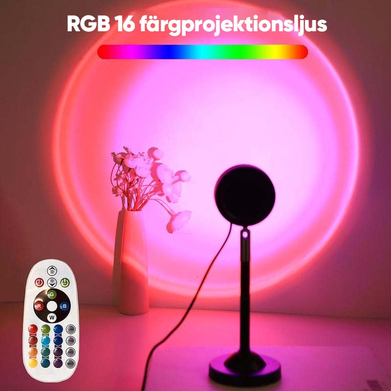 RGB solnedgångsprojektionslampa