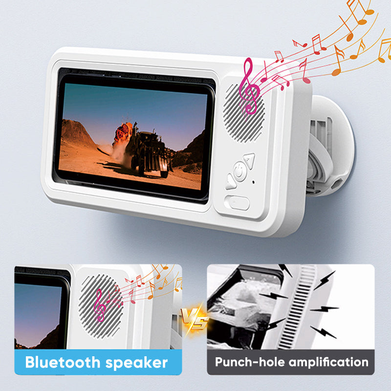 Shower Phone Holder with Bluetooth Speaker