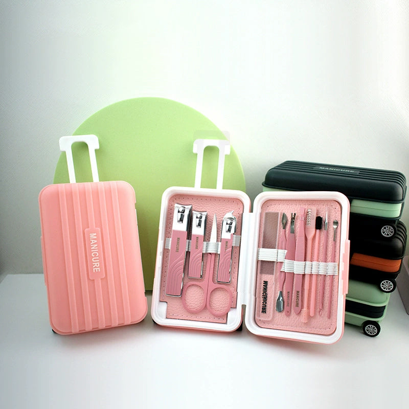 12 pcs Nail Care Kit with Mini Travel Case