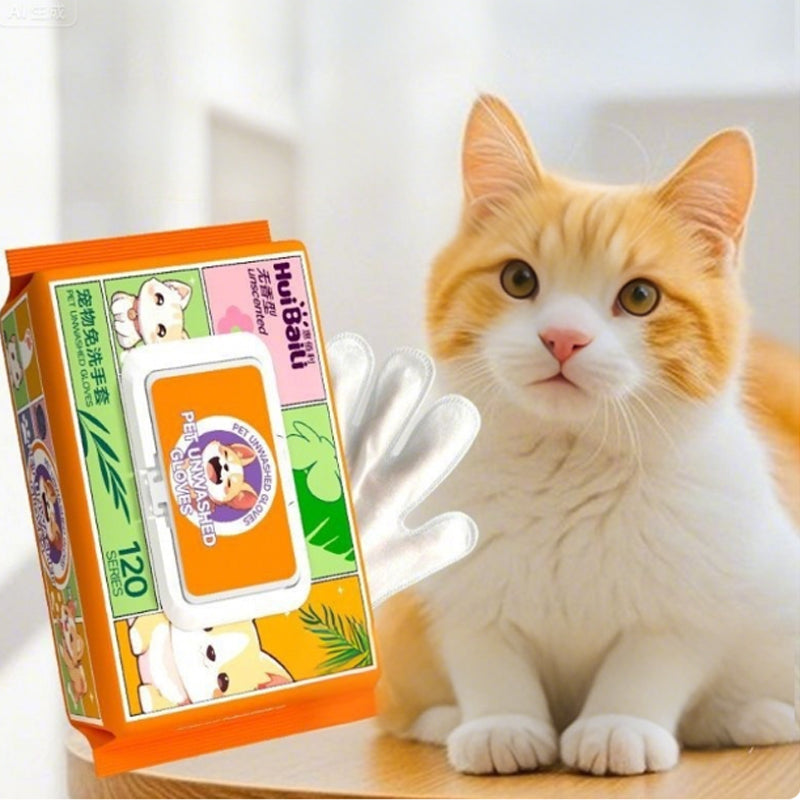 Pet Cleaning Glove Wipes