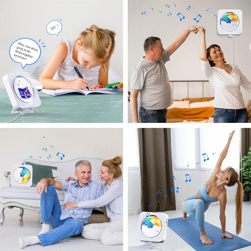 Portable Bluetooth Desktop CD Player