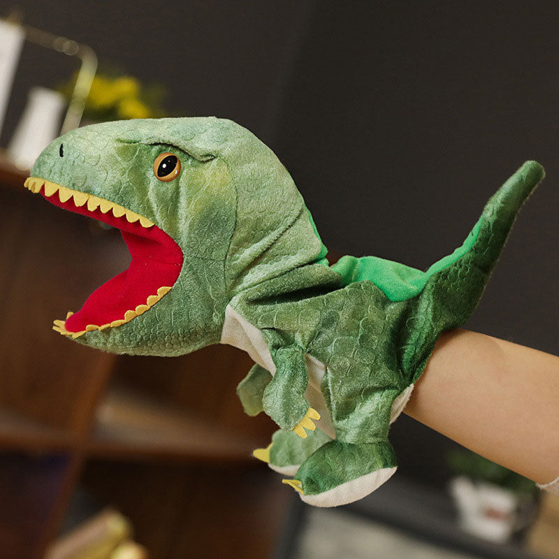 Plush Dinosaurie Handdockor