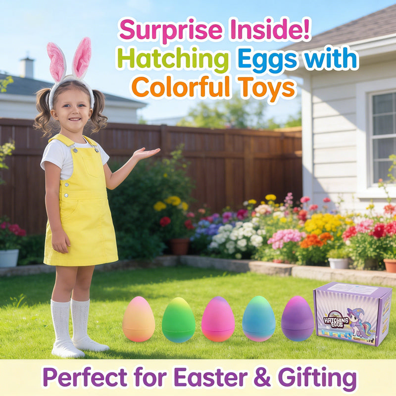Magical Water-Hatching & Growing Unicorn Surprise Eggs