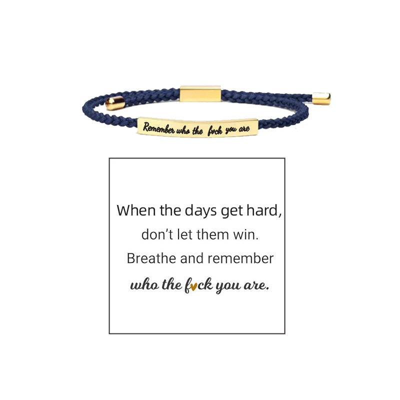 Braided Adjustable Inspire Bracelet