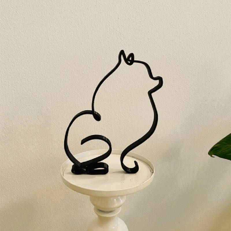 Hund minimalistisk konstskulptur