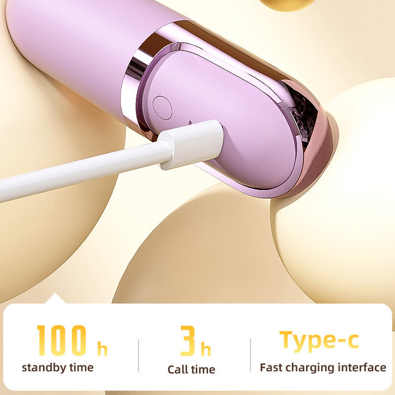 Vibration Massage Bluetooth Headphones with Compact Case