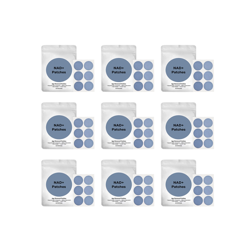 30 Pack Age Rewind Patches, NAD+ Patches