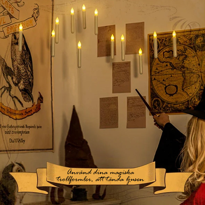 Flamlöst LED-ljus med Magic Wand-fjärrkontroll