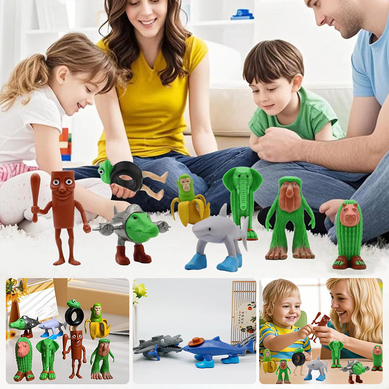 6/8 pcs 1 Set Plastic Toy Action Figure