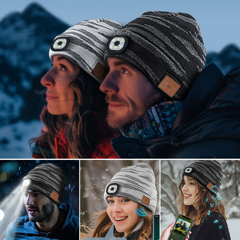 Bluetooth Music Beanie with LED Light