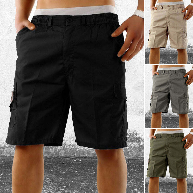 Men’s Elasticated Waist Cargo Shorts