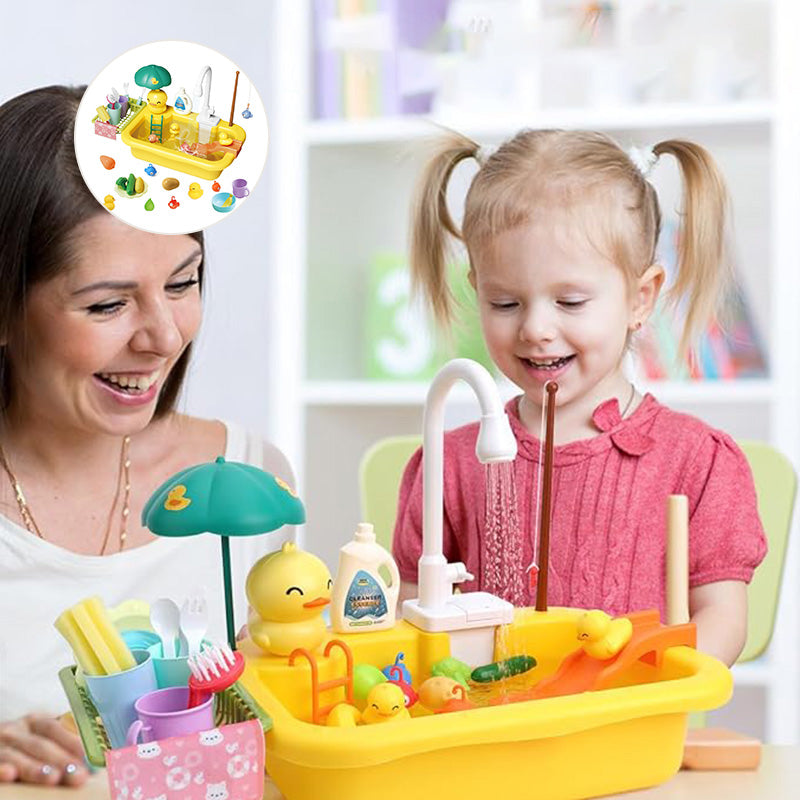 Duck Sink Toy with Fishing Activity