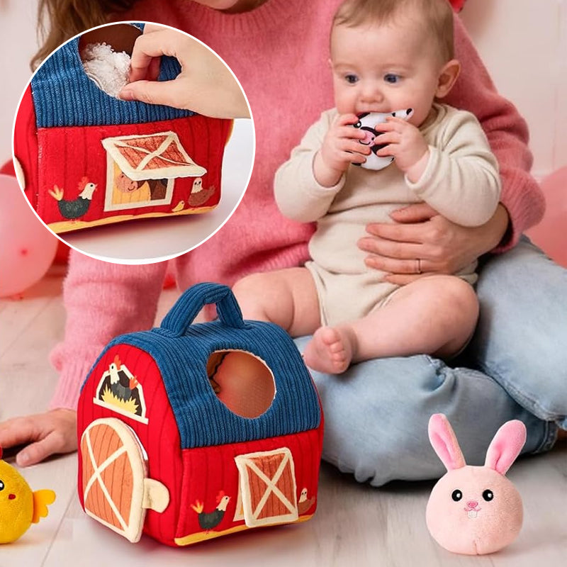 Surprise Barn with Stuffed Farm Animals