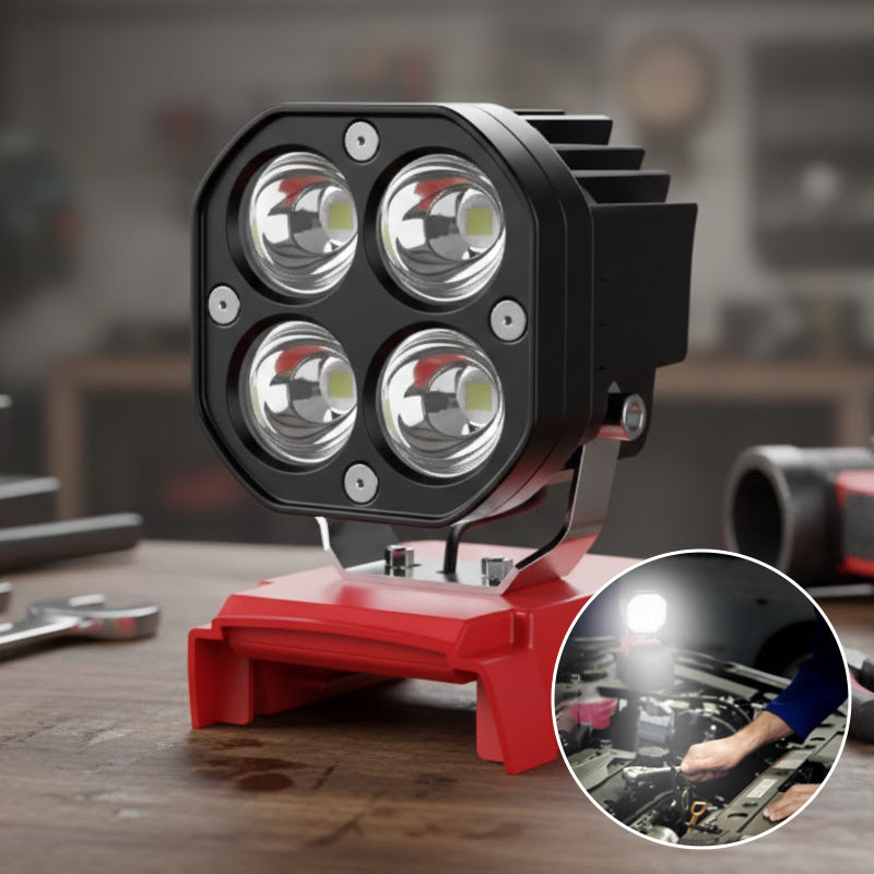 Portable Four-Leaf LED Work Light