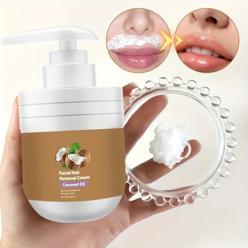 Gentle Coconut Oil Facial Hair Removal Cream