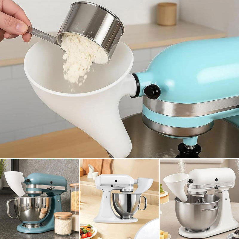 Flour Funnel for Kitchen Aid Stand Mixer