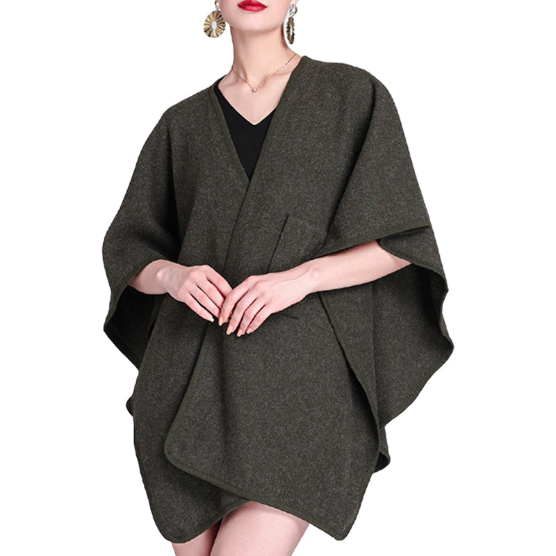 Women's Solid Color Cape Shawl