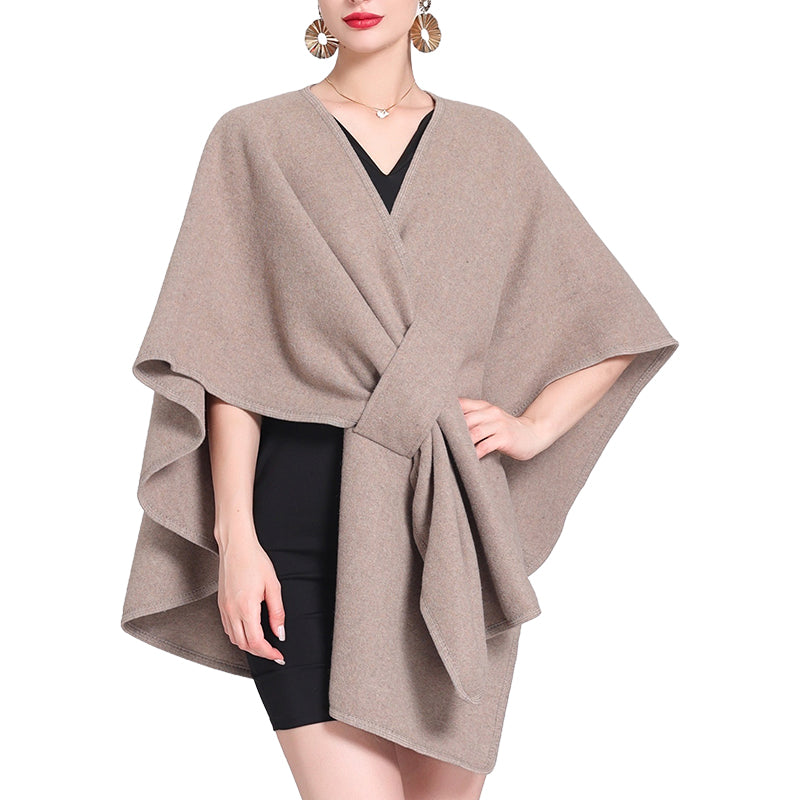Women's Solid Color Cape Shawl