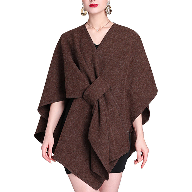 Women's Solid Color Cape Shawl