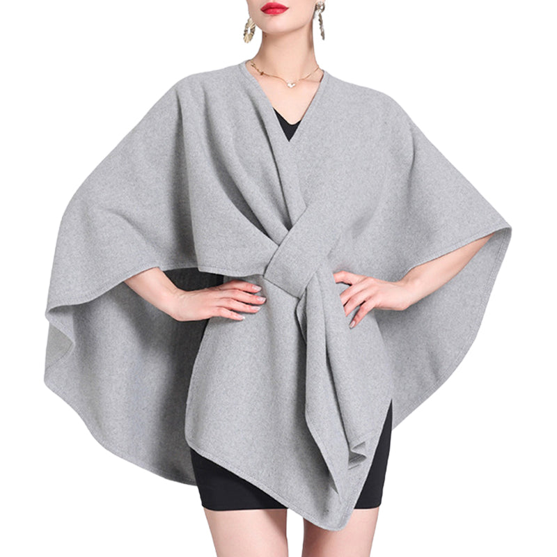 Women's Solid Color Cape Shawl