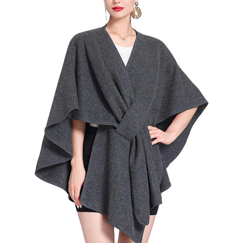 Women's Solid Color Cape Shawl