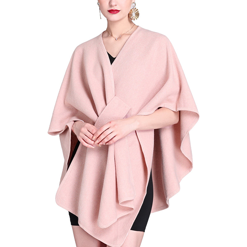 Women's Solid Color Cape Shawl