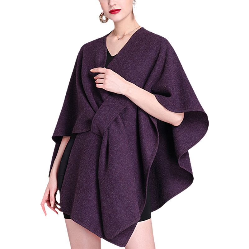 Women's Solid Color Cape Shawl