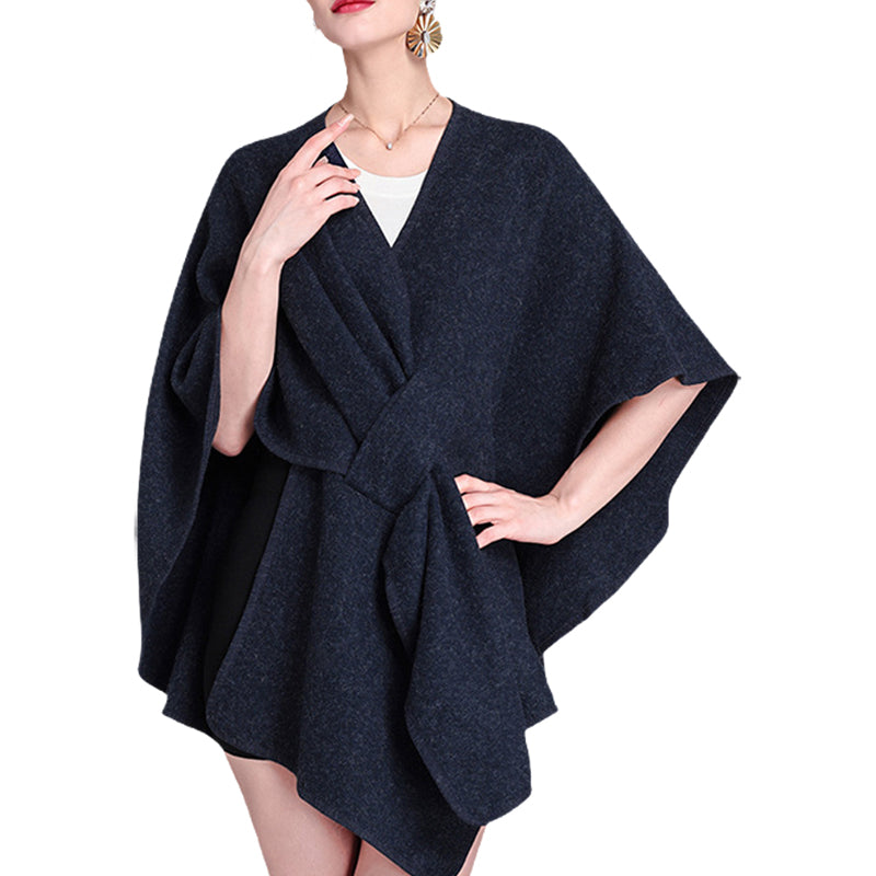 Women's Solid Color Cape Shawl