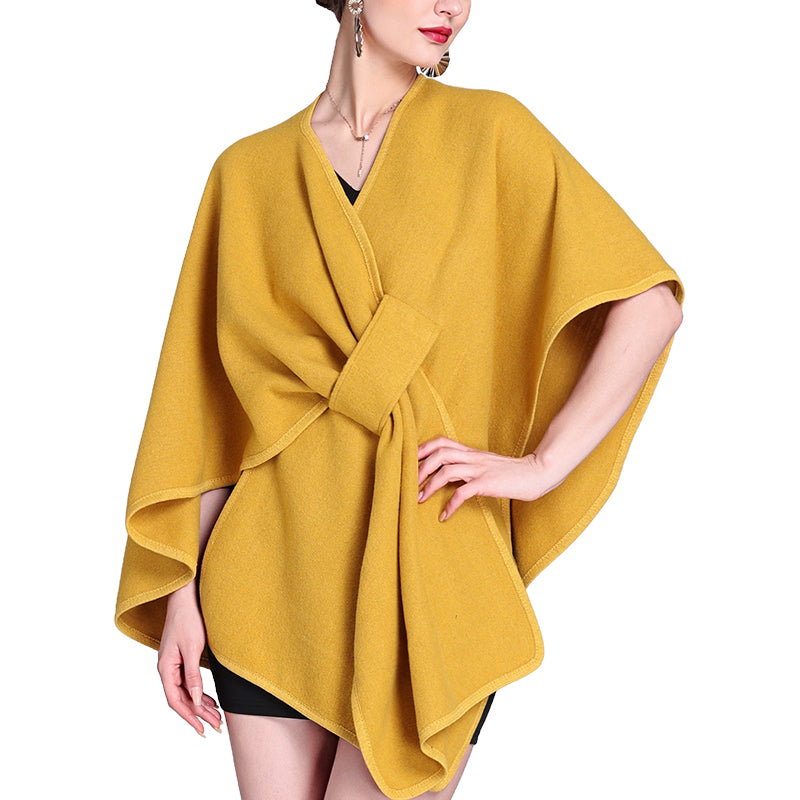 Women's Solid Color Cape Shawl