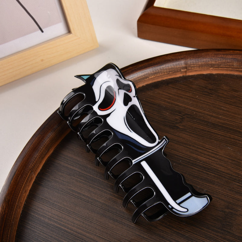 Fun Horror Character Double-Sided Plastic Claw Hair Clips