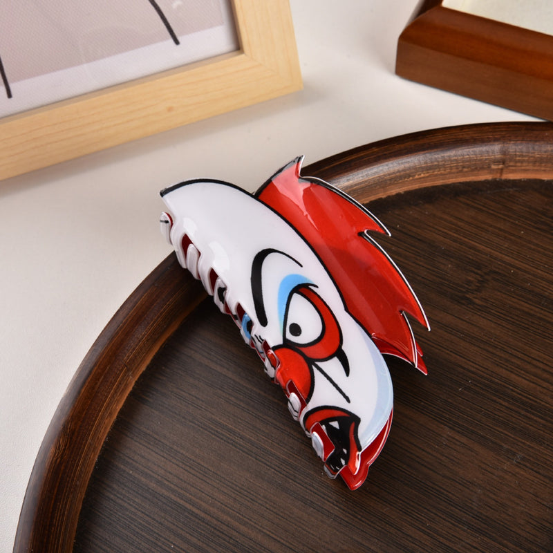 Fun Horror Character Double-Sided Plastic Claw Hair Clips