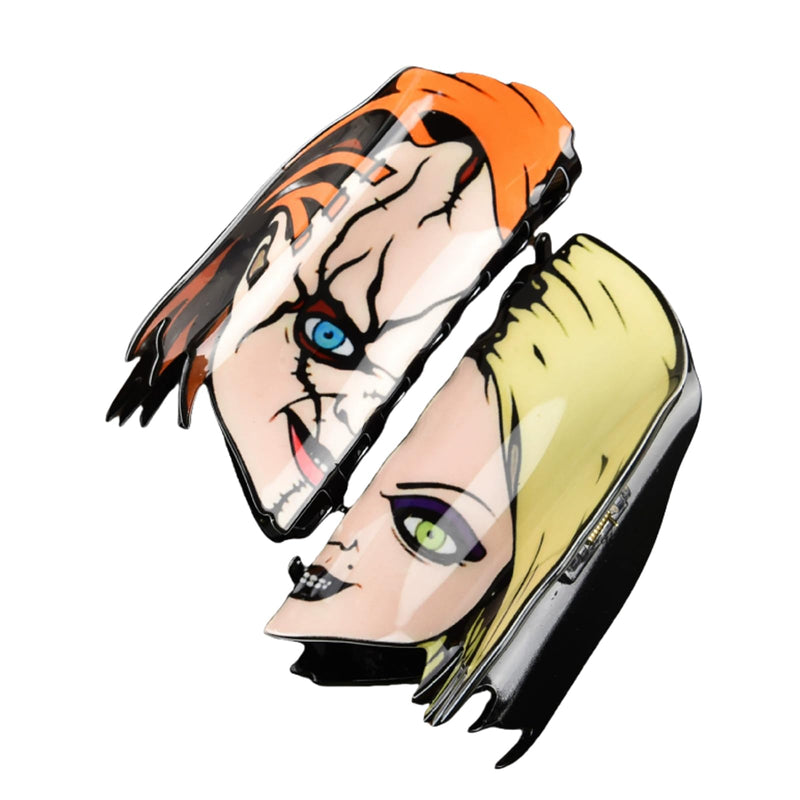 Fun Horror Character Double-Sided Plastic Claw Hair Clips
