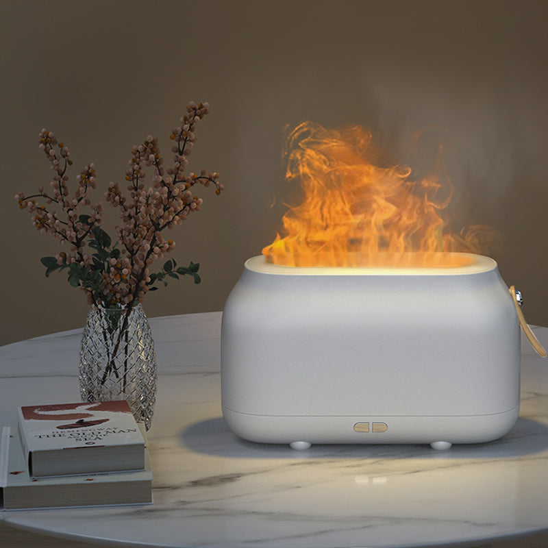 Upgraded LED Flame Essential Oil Diffuser