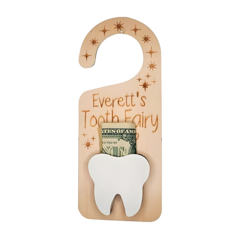 Wooden Tooth Fairy Door Hanger