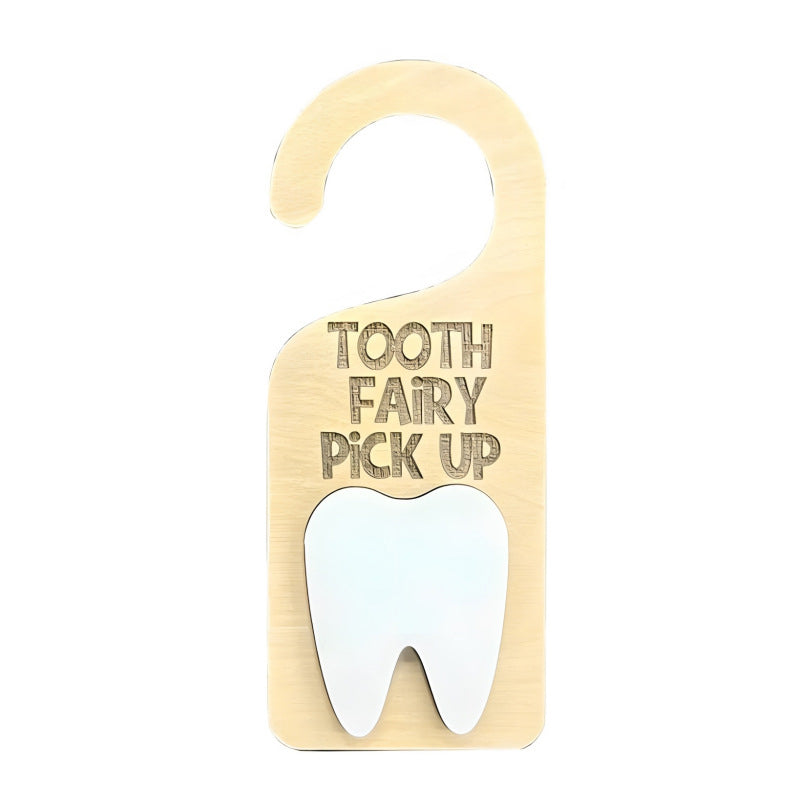 Wooden Tooth Fairy Door Hanger