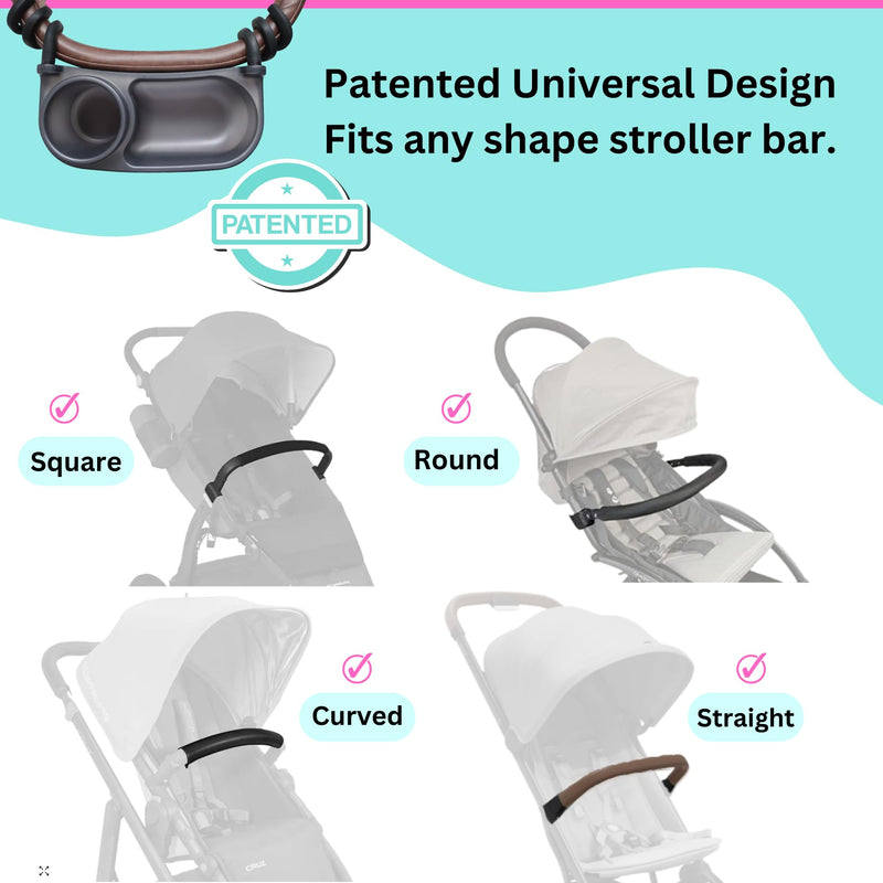 Universal Stroller Snack Tray for Bumper Bar