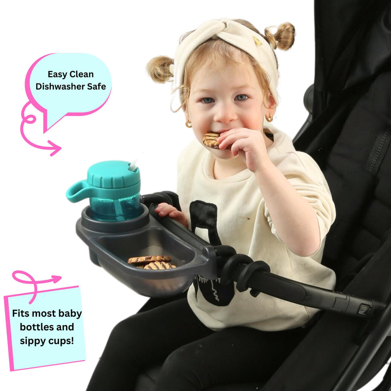 Universal Stroller Snack Tray for Bumper Bar