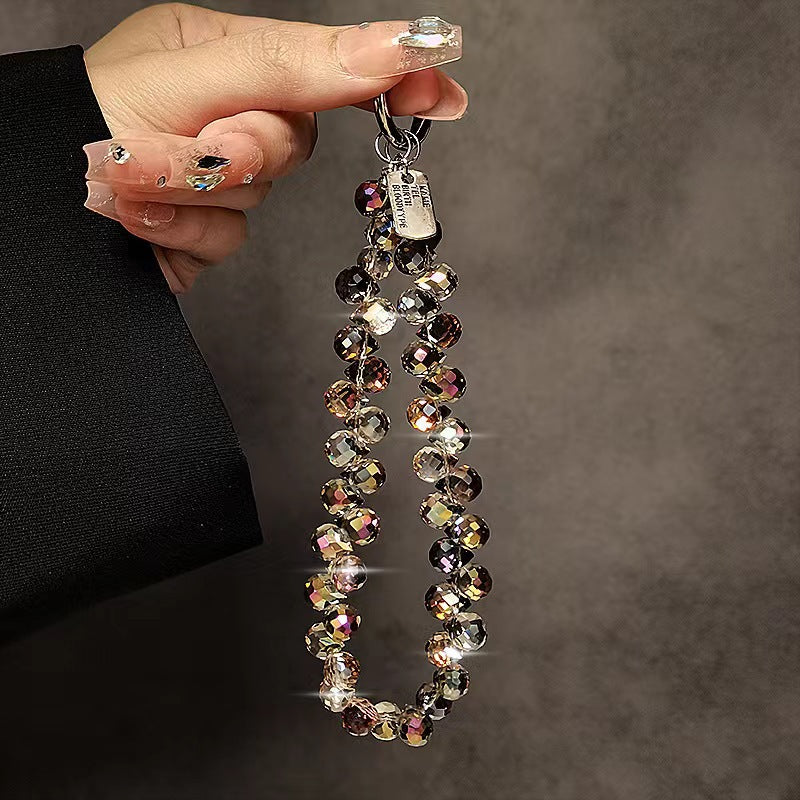 Sparkling Crystal Beaded Phone Wrist Strap