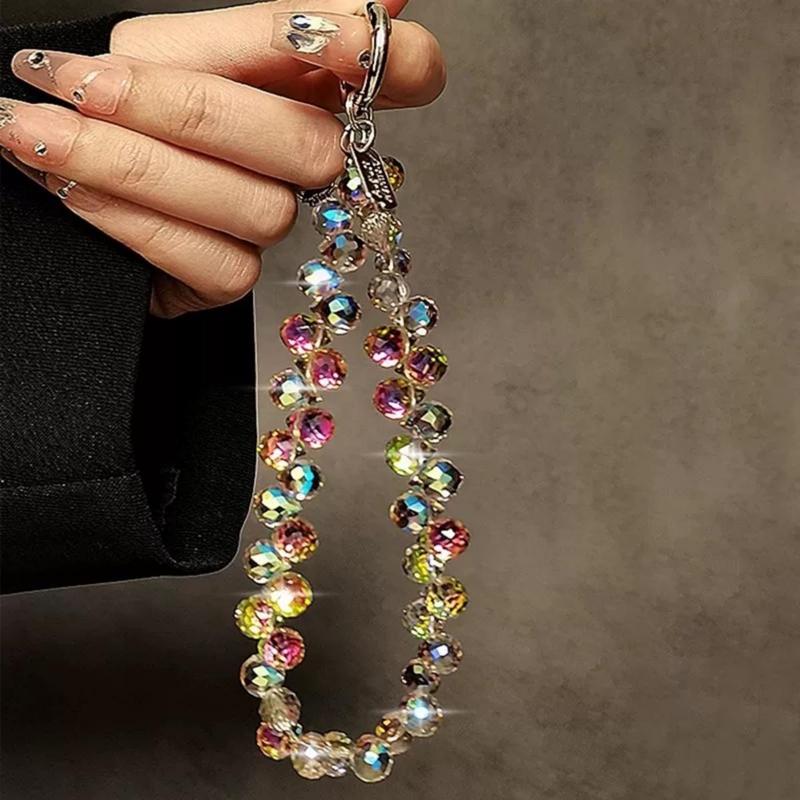 Sparkling Crystal Beaded Phone Wrist Strap
