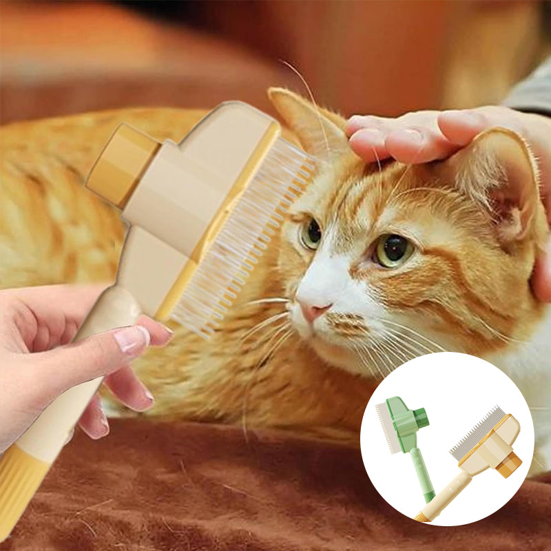 Self-cleaning Pet Flea Comb Grooming Brush