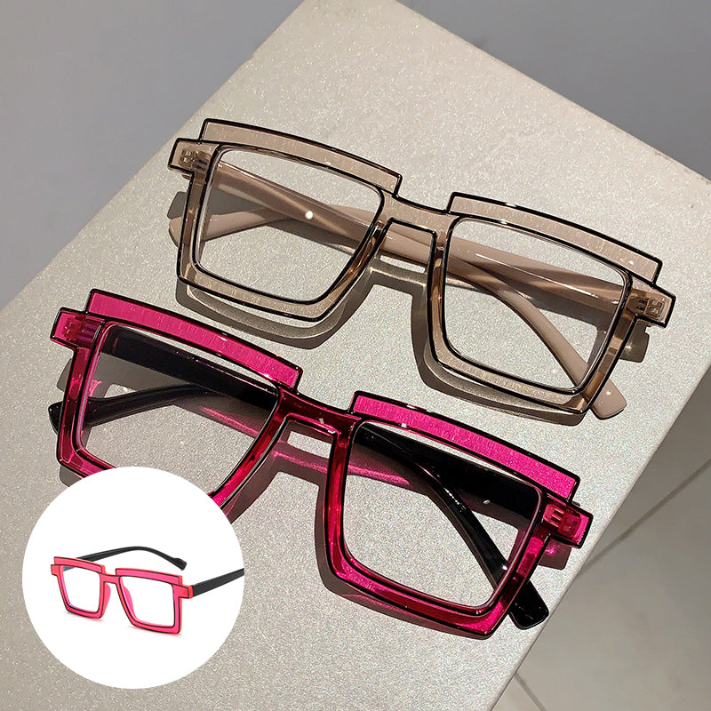 Anti-blue Light Color Block Eyeglasses