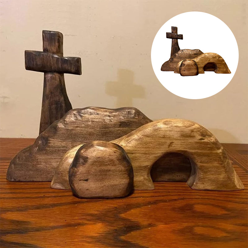 Easter Wooden Christian Decoration Sign