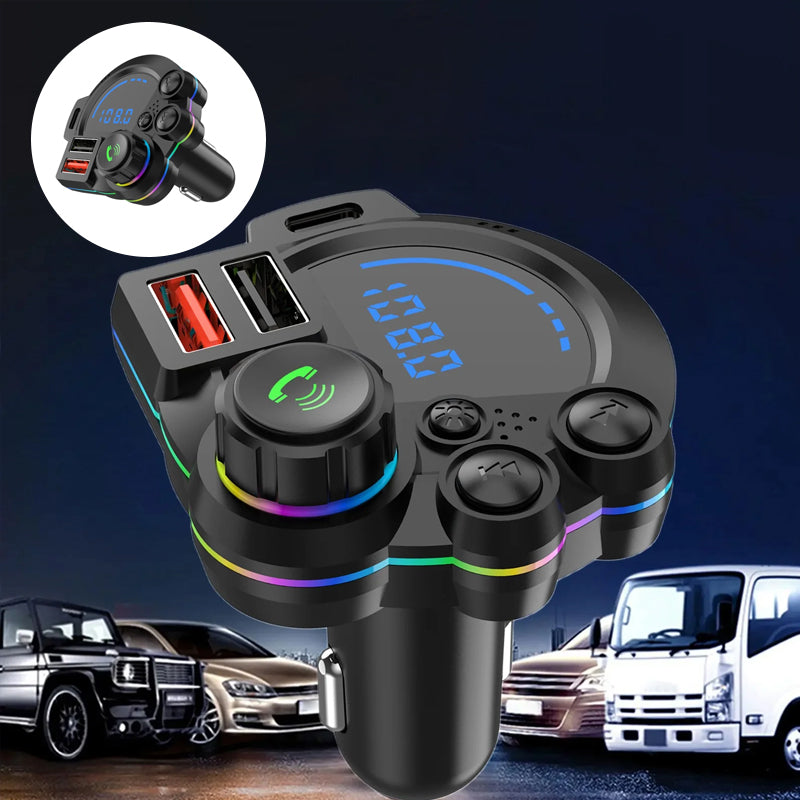Bluetooth Car Charger with FM Transmitter