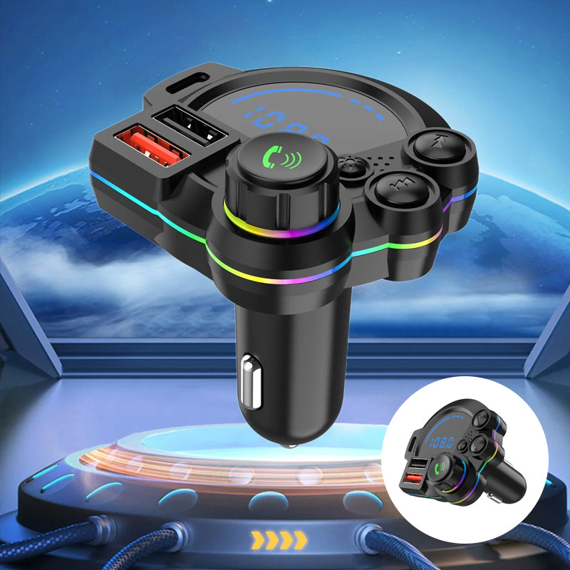 Bluetooth Car Charger with FM Transmitter