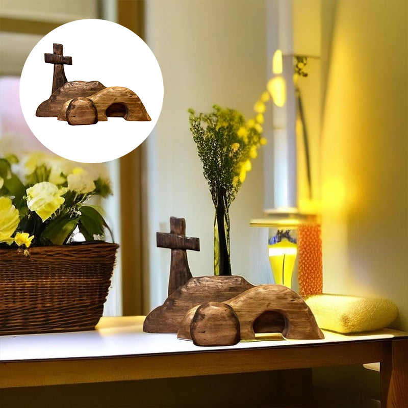 Easter Wooden Christian Decoration Sign