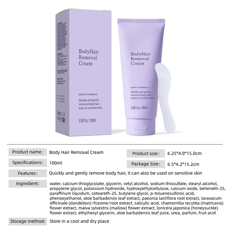 Gentle Hair Removal Cream for Sensitive Skin
